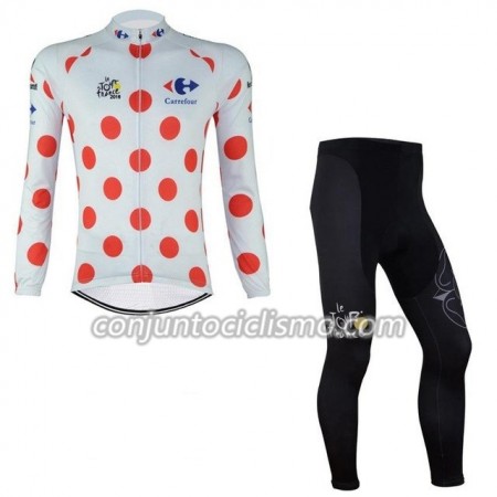 Conjunto Maillot + culotte largo ciclismo 2017 Tour De France N003